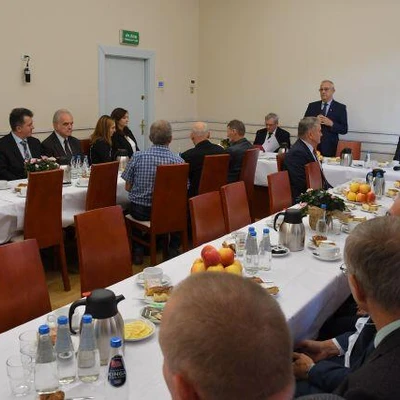 Spotkanie władz uczelni z emerytowanymi pracownikami uczelni