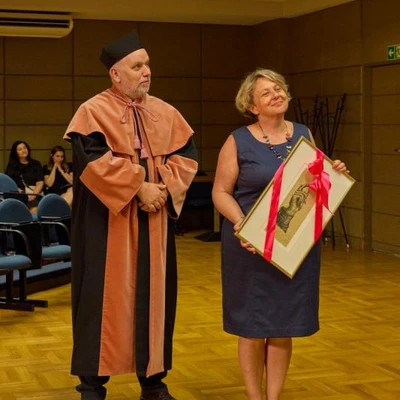 Nadanie tytułu doktora honoris causa Jerzemu Zawistowskiemu, profesorowi Uniwersytetu Kolumbii Brytyjskiej w Vancouver