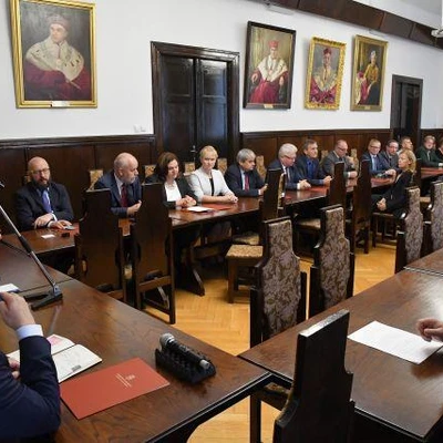 Wręczenie nominacji władzom uczelni