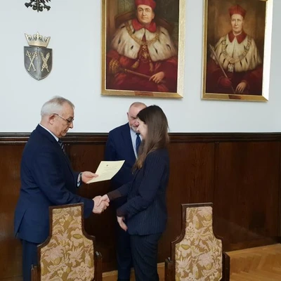 Rozdanie stypendiów z Własnego Funduszu Stypendialnego dla Studentów UR, Fundacji UR oraz Nagród Rektora dla Studentów i Doktorantów z Funduszu Promocji i Wychowania UR w Krakowie