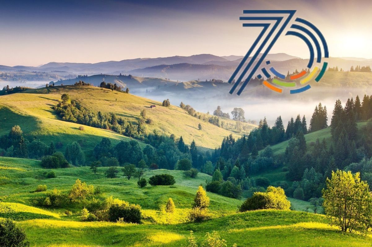 grafika ilustracyjna - 70 lat WIŚiG
