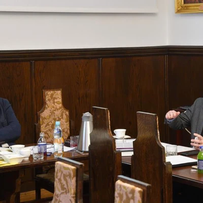 5 lutego 2020 r.; Spotkanie prof. Floriana Gambusia – prorektora ds. nauki i współpracy z zagranicą z delegacją z Etiopii