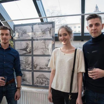 18 stycznia 2018 r., Wernisaż wystawy prac studentów Architektury Krajobrazu w Pojnarówce