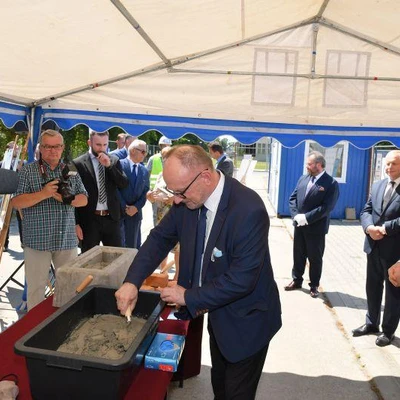 6 lipca 2021 r., Uroczystość wmurowania aktu erekcyjnego pod Budowę Centrum Innowacji oraz Badań Prozdrowotnej i Bezpiecznej Żywności