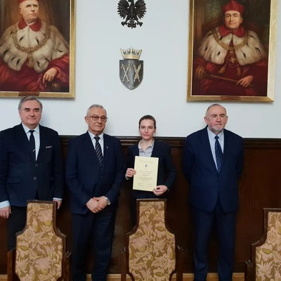 Rozdanie stypendiów z Własnego Funduszu Stypendialnego dla Studentów UR, Fundacji UR oraz Nagród Rektora dla Studentów i Doktorantów z Funduszu Promocji i Wychowania UR w Krakowie