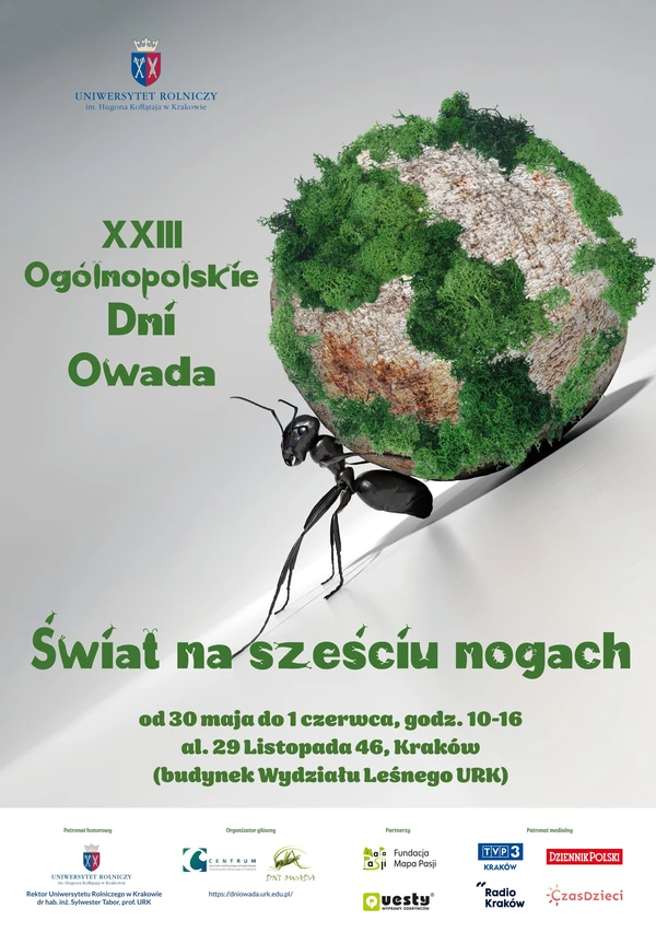 Dni Owada - plakat z patronatami medialnymi