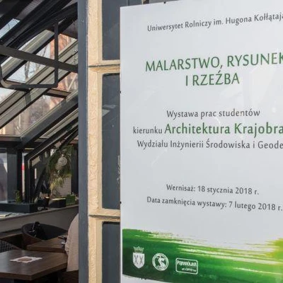 18 stycznia 2018 r., Wernisaż wystawy prac studentów Architektury Krajobrazu w Pojnarówce