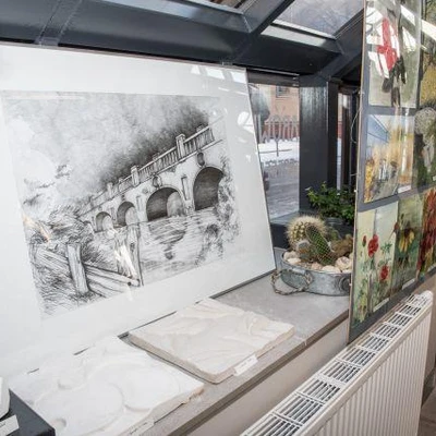 18 stycznia 2018 r., Wernisaż wystawy prac studentów Architektury Krajobrazu w Pojnarówce