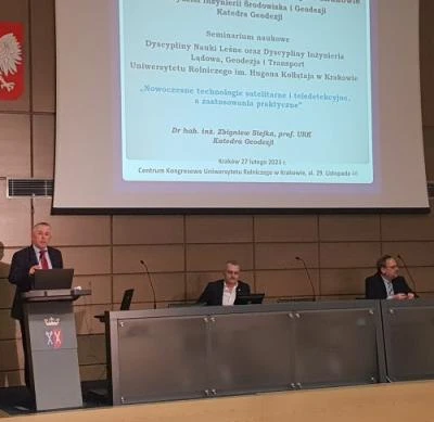 27 luty 2023 r., Seminarium naukowe dyscyplin: Nauki Leśne oraz Inżynieria Lądowa, Geodezja i Transport Uniwersytetu Rolniczego w Krakowie