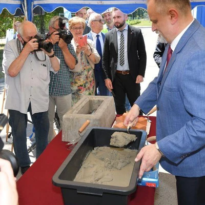 6 lipca 2021 r., Uroczystość wmurowania aktu erekcyjnego pod Budowę Centrum Innowacji oraz Badań Prozdrowotnej i Bezpiecznej Żywności