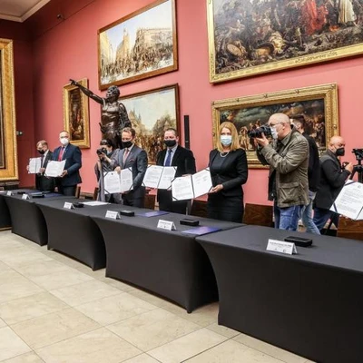 13. maja 2021 r., Podpisanie porozumienia o współpracy na rzecz rozwoju Forum Gospodarczego w Krynicy-Zdroju