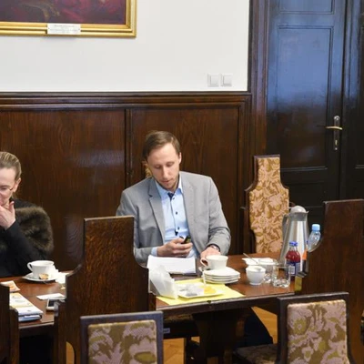 5 lutego 2020 r.; Spotkanie prof. Floriana Gambusia – prorektora ds. nauki i współpracy z zagranicą z delegacją z Etiopii