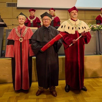 Nadanie tytułu doktora honoris causa Jerzemu Zawistowskiemu, profesorowi Uniwersytetu Kolumbii Brytyjskiej w Vancouver