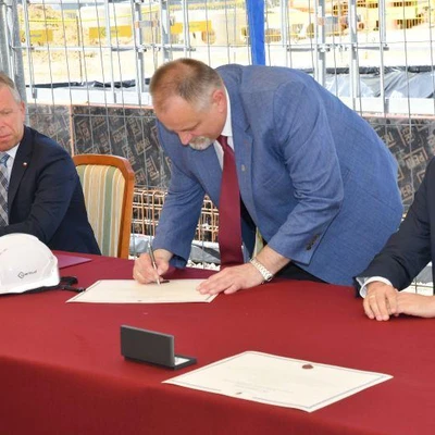 6 lipca 2021 r., Uroczystość wmurowania aktu erekcyjnego pod Budowę Centrum Innowacji oraz Badań Prozdrowotnej i Bezpiecznej Żywności