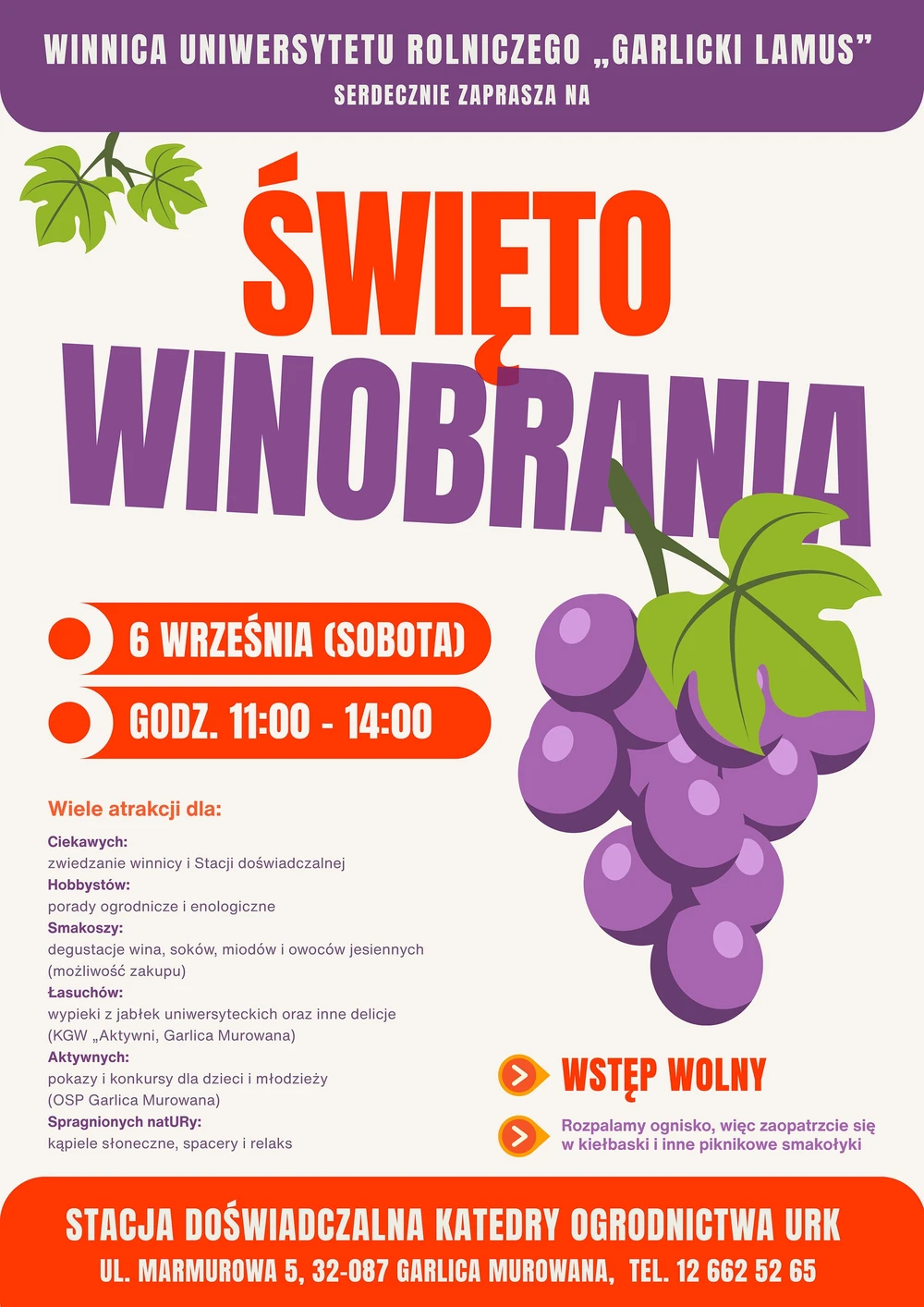 plakat - święto winobrania 2025