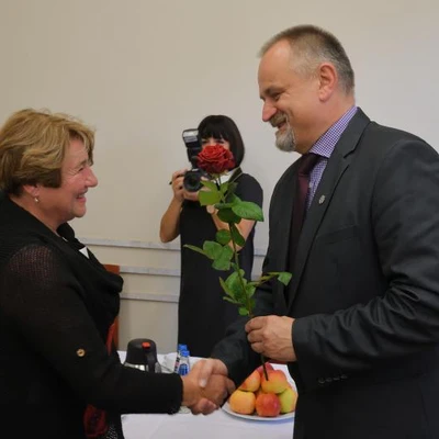 Spotkanie władz uczelni z emerytowanymi pracownikami uczelni