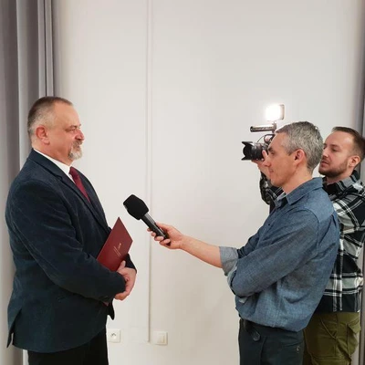 31. marca 2022 r., Briefing prasowy w Urzędzie Wojewódzkim w związku z wydarzeniem 