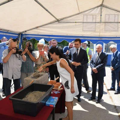 6 lipca 2021 r., Uroczystość wmurowania aktu erekcyjnego pod Budowę Centrum Innowacji oraz Badań Prozdrowotnej i Bezpiecznej Żywności
