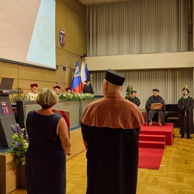 Nadanie tytułu doktora honoris causa Jerzemu Zawistowskiemu, profesorowi Uniwersytetu Kolumbii Brytyjskiej w Vancouver