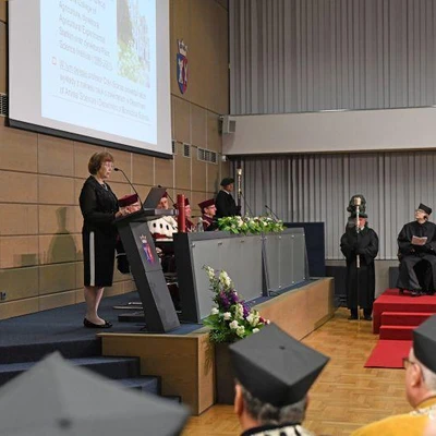 14 czerwca 2023 r.; Uroczystość nadania tytułu doktora honoris causa prof. Colinowi Scanesowi,