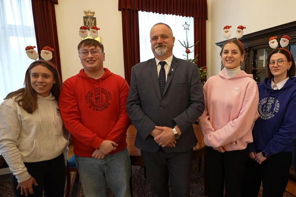 students with rector