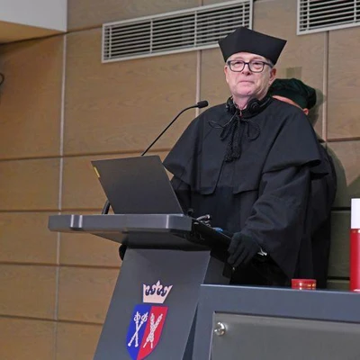14 czerwca 2023 r.; Uroczystość nadania tytułu doktora honoris causa prof. Colinowi Scanesowi,