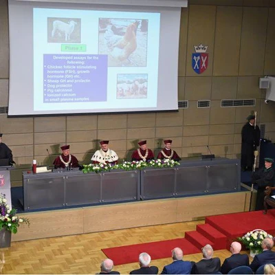14 czerwca 2023 r.; Uroczystość nadania tytułu doktora honoris causa prof. Colinowi Scanesowi,