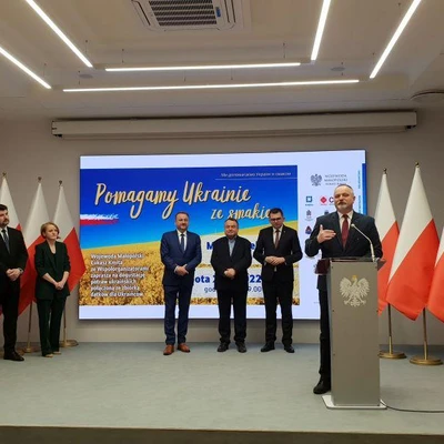 31. marca 2022 r., Briefing prasowy w Urzędzie Wojewódzkim w związku z wydarzeniem 