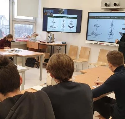 23 kwietnia 2022 r., Lekcje biologii w ramach Małopolskiej Chmury Edukacyjnej