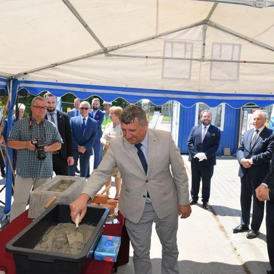 6 lipca 2021 r., Uroczystość wmurowania aktu erekcyjnego pod Budowę Centrum Innowacji oraz Badań Prozdrowotnej i Bezpiecznej Żywności