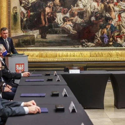 13. maja 2021 r., Podpisanie porozumienia o współpracy na rzecz rozwoju Forum Gospodarczego w Krynicy-Zdroju