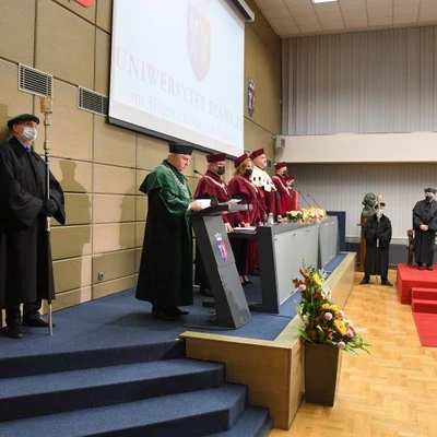 15 października 2021 r., Uroczystość nadania tytułu doktora honoris causa UR prof. Andrzejowi Koteckiemu