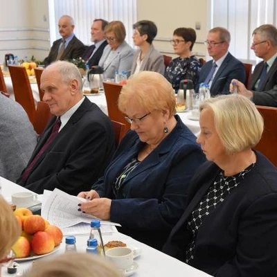 Spotkanie władz uczelni z emerytowanymi pracownikami uczelni
