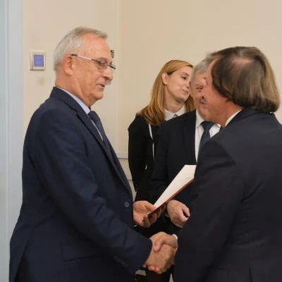 Spotkanie władz uczelni z emerytowanymi pracownikami uczelni