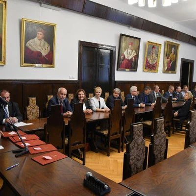 Wręczenie nominacji władzom uczelni