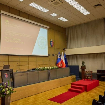 Nadanie tytułu doktora honoris causa Jerzemu Zawistowskiemu, profesorowi Uniwersytetu Kolumbii Brytyjskiej w Vancouver