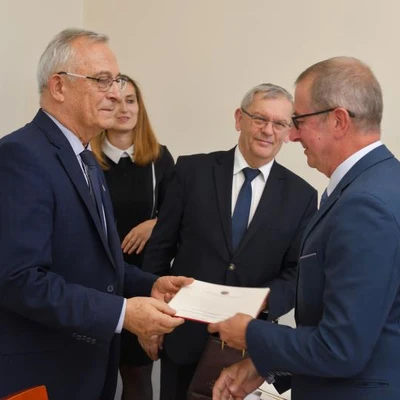 Spotkanie władz uczelni z emerytowanymi pracownikami uczelni