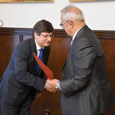 Wręczenie nominacji władzom uczelni