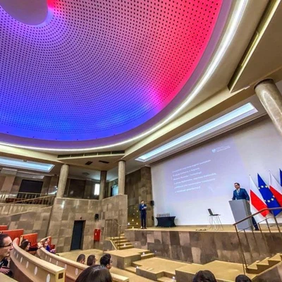 Wręczenie nagród Ministra Rozwoju, Pracy i Technologii dla Uniwersytetu Rolniczego w Krakowie