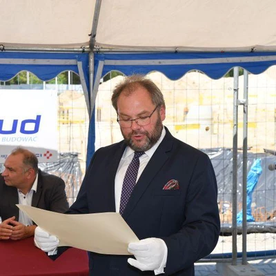 6 lipca 2021 r., Uroczystość wmurowania aktu erekcyjnego pod Budowę Centrum Innowacji oraz Badań Prozdrowotnej i Bezpiecznej Żywności