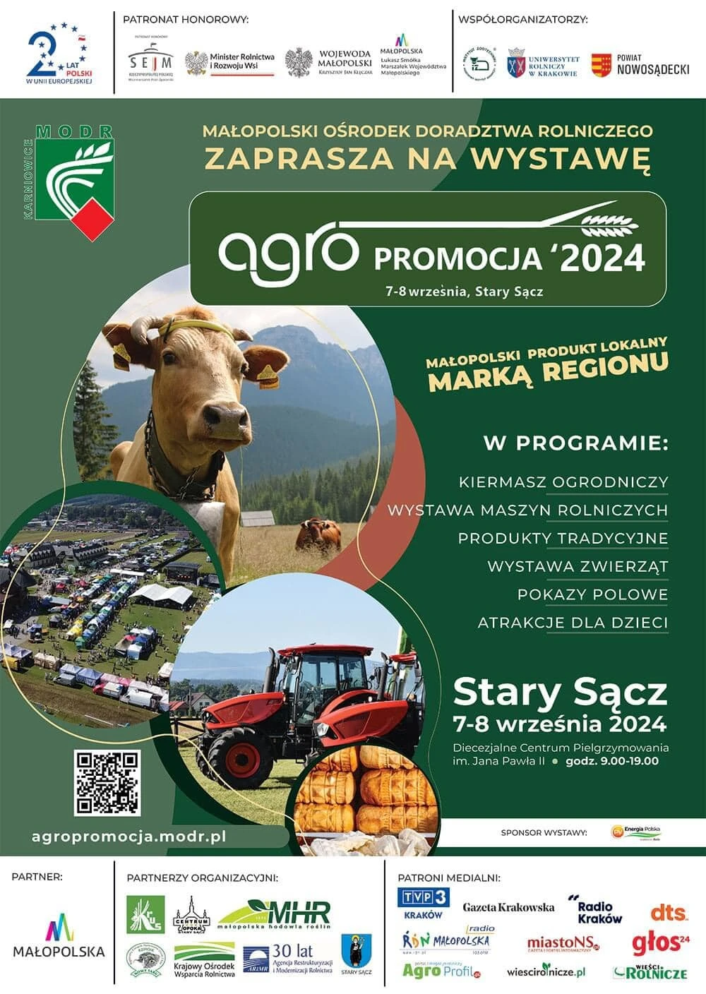 Plakat promujący Agropromocję 2024 w Starym Sączu