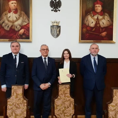Rozdanie stypendiów z Własnego Funduszu Stypendialnego dla Studentów UR, Fundacji UR oraz Nagród Rektora dla Studentów i Doktorantów z Funduszu Promocji i Wychowania UR w Krakowie