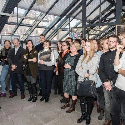 18 stycznia 2018 r., Wernisaż wystawy prac studentów Architektury Krajobrazu w Pojnarówce