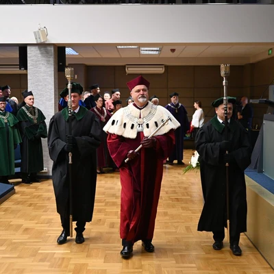 Uroczyste promocje doktorów habilitowanych i doktorów oraz odnowienie doktoratów w Uniwersytecie Rolniczym w Krakowie, fot. 01