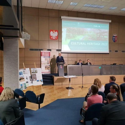 9 maja 2022 r., Prezentacja Multimedialnego Katalogu Dziedzictwa Kulturowego Małopolski podczas Międzynarodowego Seminarium Naukowego 