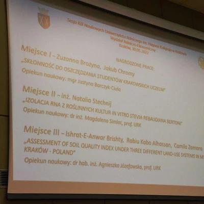 30 maja 2022 r., Zakończenie sesji Kół Naukowych