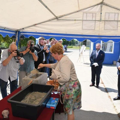 6 lipca 2021 r., Uroczystość wmurowania aktu erekcyjnego pod Budowę Centrum Innowacji oraz Badań Prozdrowotnej i Bezpiecznej Żywności