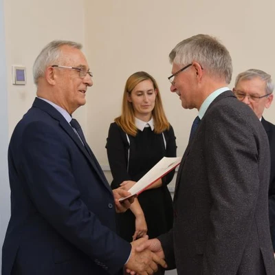 Spotkanie władz uczelni z emerytowanymi pracownikami uczelni