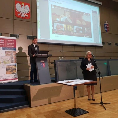 9 maja 2022 r., Prezentacja Multimedialnego Katalogu Dziedzictwa Kulturowego Małopolski podczas Międzynarodowego Seminarium Naukowego 