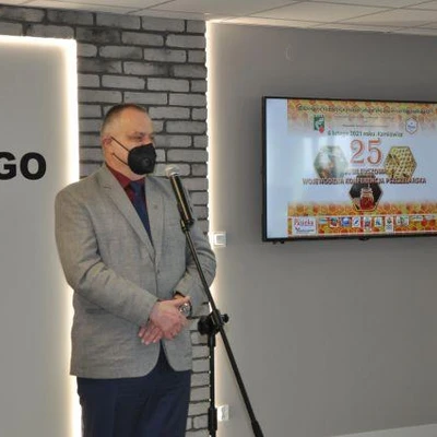 6. lutego 2021 r., Udział JM Rektora w XXV Wojewódzkiej Konferencji Pszczelarskiej w Karniowicach